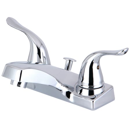 FB2201YL 4-Inch Centerset Bathroom Faucet With Plastic Pop-Up